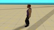 Postal dude в темно-фиолетовой майке for GTA San Andreas miniature 3
