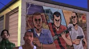 Graffiti Art “GTA 5 Franklin, Michael, and Trevor“ for GTA San Andreas miniature 1