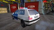 Volkswagen Golf Mk3 Estonian Police для GTA San Andreas миниатюра 3