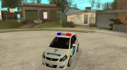 Suzuki SX-4 Hungary Police для GTA San Andreas миниатюра 1