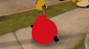 Red from Angry Birds для GTA San Andreas миниатюра 3