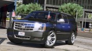 2012 Cadillac Escalade ESV для GTA 5 миниатюра 3