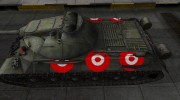 Зона пробития для ИС-3 para World Of Tanks miniatura 2