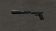 Glock 18C Austria 9x19 (Gemtech Raptor 9MM Silencer) para GTA San Andreas miniatura 1