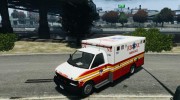 Chevrolet Ambulance FDNY v1.3 для GTA 4 миниатюра 1