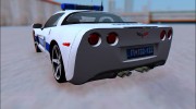 Chevrolet Corvette C6 Police para GTA San Andreas miniatura 3