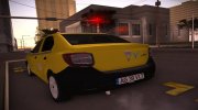 2016 Dacia Logan 2 - Taxi Valentin для GTA San Andreas миниатюра 2