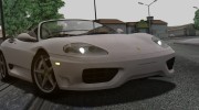 2000 Ferrari 360 Spider (US-Spec) для GTA San Andreas миниатюра 3