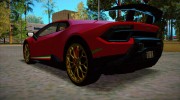Lamborghini Huracan Performante LP640-4 2017 Wheel style 2 для GTA San Andreas миниатюра 11