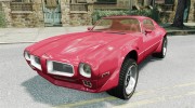 Pontiac Firebird 1971 для GTA 4 миниатюра 1