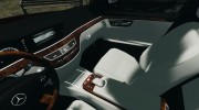 Mercedes-Benz S63 AMG для GTA 4 миниатюра 7
