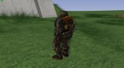 Член группировки Эскадрон Смерти в экзоскелете с модернизированным шлемом из S.T.A.L.K.E.R para GTA San Andreas miniatura 5