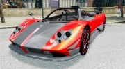 Pagani Zonda Cinque Roadster v2.0 для GTA 4 миниатюра 1