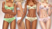 Valeria Lace Lingerie Set for Sims 4 miniature 1