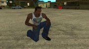 Белая майка непонятная para GTA San Andreas miniatura 3