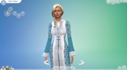Костюм Снегурочки para Sims 4 miniatura 1