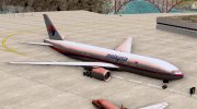 Boeing 777-200ER Malaysia Airlines para GTA San Andreas miniatura 4