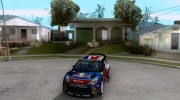 Citroen DS3 WRC для GTA San Andreas миниатюра 1