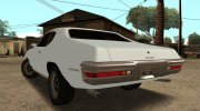 1971 Pontiac Lemans Hardtop Coupe для GTA San Andreas миниатюра 3