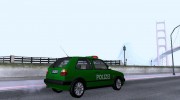 Volkswagen Golf Mk2 Polizei для GTA San Andreas миниатюра 3
