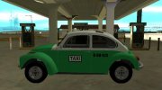 Volkswagen Beetle 1994 Taxi do México for GTA San Andreas miniature 5