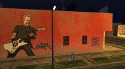James Hetfield Metallica Art Wall для GTA San Andreas миниатюра 3