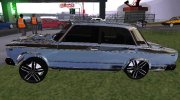 VAZ-2107 Gold Azelow para GTA San Andreas miniatura 4