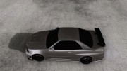 Nissan Skyline GT-R R34 from FnF 4 for GTA San Andreas miniature 2