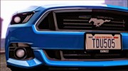 Ford Mustang GT 2015 v2 для GTA San Andreas миниатюра 4