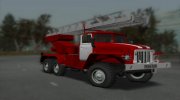 Пожарный Урал-375 АЛ-30 для GTA San Andreas миниатюра 1