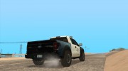Ford F-150 Raptor LAPD para GTA San Andreas miniatura 3