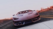 Lamborghini Centenario для GTA San Andreas миниатюра 5