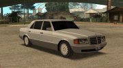 1990 Mercedes-Benz S Class (Low Poly) for GTA San Andreas miniature 1