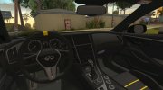 Infiniti Q60 Project Black S для GTA San Andreas миниатюра 3