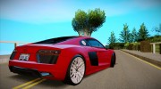 Audi R8 V10 Plus 2017 для GTA San Andreas миниатюра 8