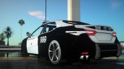 Toyota Camry 2018 KSA Police для GTA San Andreas миниатюра 2