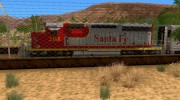 SD40 Santa Fe для GTA San Andreas миниатюра 2