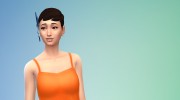 Украшение LeahLillith Emblished Feathers Earrings для Sims 4 миниатюра 3