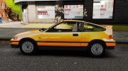 Honda CRX 1991 для GTA 4 миниатюра 2