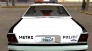 LTD Crown Victoria 1991 Las Vegas Metro Police para GTA San Andreas miniatura 7