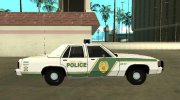 Ford LTD Crown Victoria 1991 Miami Dade Metro Police для GTA San Andreas миниатюра 6