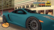 McLaren MP4-12C TT Black Revel para GTA 3 miniatura 7