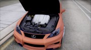 Lexus IS F для GTA San Andreas миниатюра 7