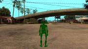 Зелёный человечек para GTA San Andreas miniatura 3