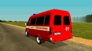 ГАЗ-3221 Пожарная охрана для GTA San Andreas миниатюра 4