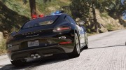 Porsche 718 Cayman S Hot Pursuit Police for GTA 5 miniature 15