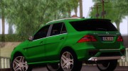 Mercedes-Benz ML 63 AMG 2014 for GTA San Andreas miniature 10