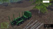 КамАЗ-44118 Лесовоз с автопогрузкой для Farming Simulator 2015 миниатюра 4