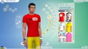 Футболки Social Media Male T-Shirt for Sims 4 miniature 8