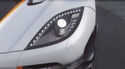 2015 Koenigsegg One:1 для GTA San Andreas миниатюра 2
